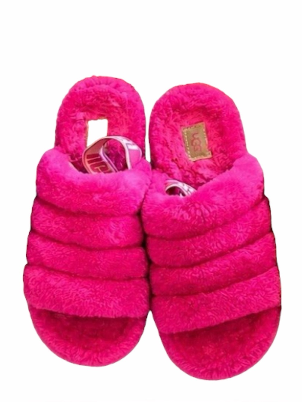 UGG Fluff Yeah Slides in Dragonfruit Pink  Size 9